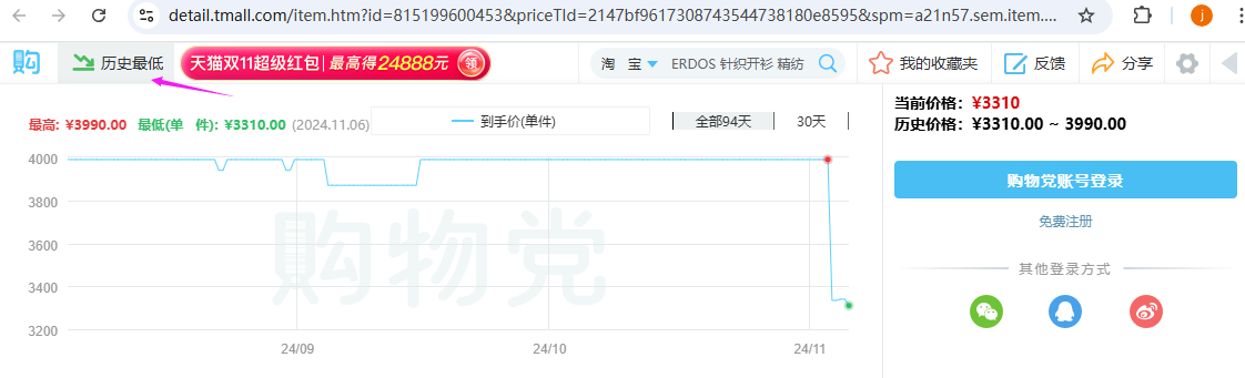 购物党自动比价工具