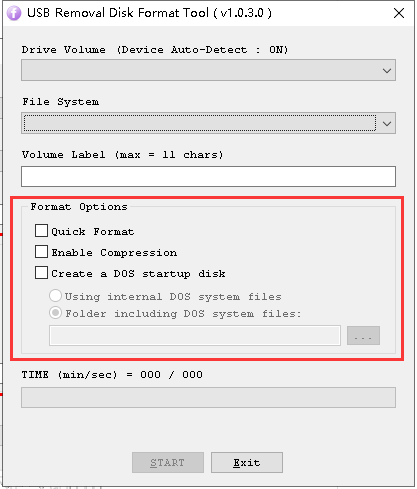USB Removal Disk Format Tool
