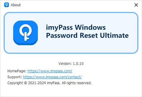 imyPass Windows Password Reset Ultim