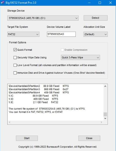 Big FAT32 Format Pro