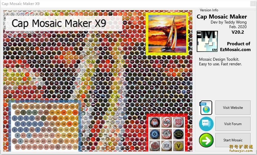 Cap Mosaic Maker X9 Standard Edition