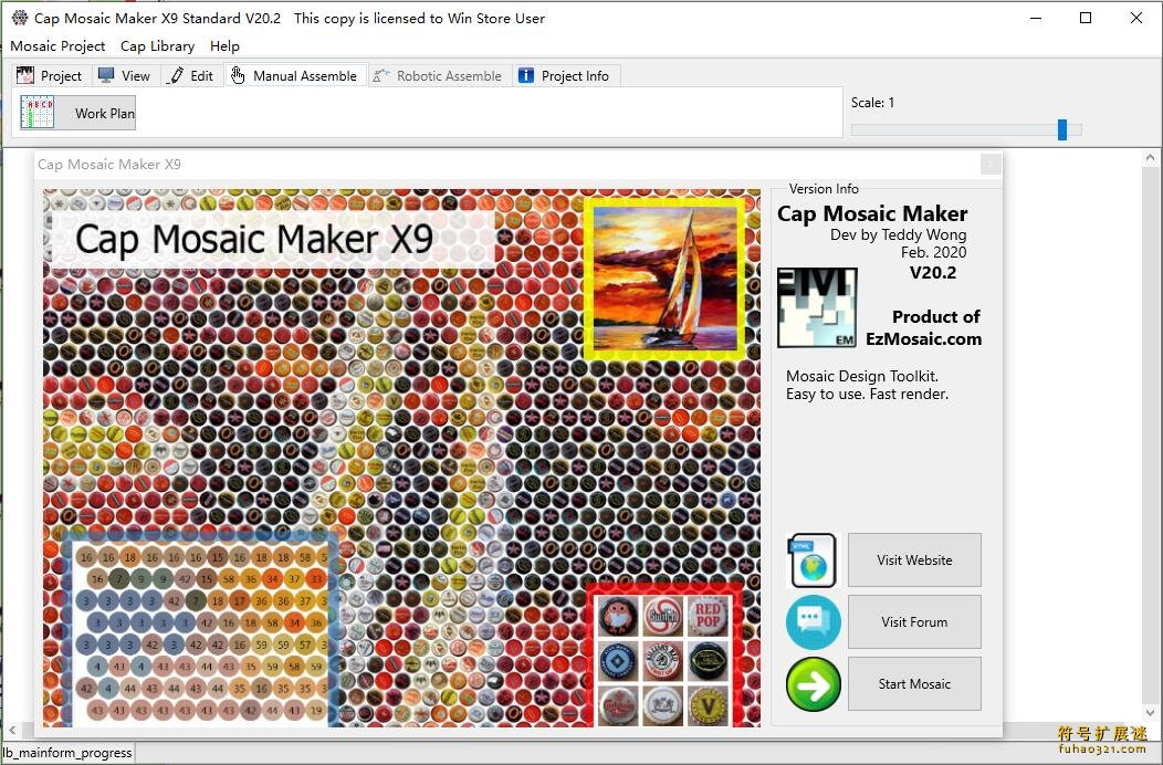 Cap Mosaic Maker X9 Standard Edition